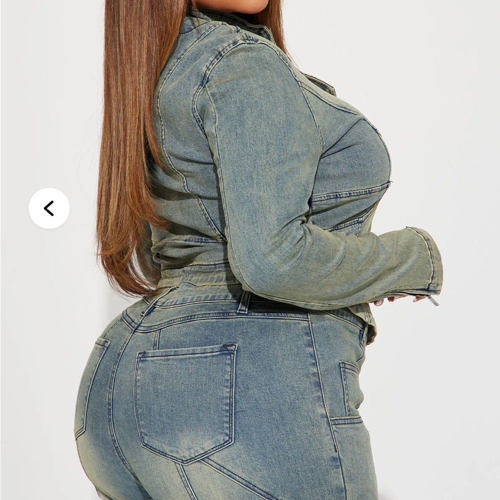 Fashion Nova Blue Denim Jacket